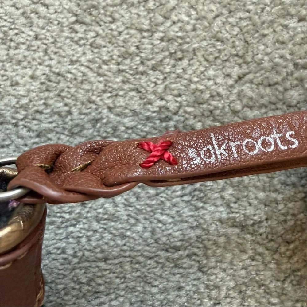 The Sak SAKROOTS Artist Circle Artillery Peace Nature Print Handbag Purse - Picture 5 of 12